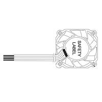 Delta Electronics, Inc. TFC0424EN-01EGG ພັນພິມ Tubeaxial, 40x28mm, 24VDC, Ball, 4-Lead Wires, Lock Rotor Sensor, Tach, PWM
