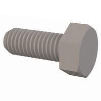 Essentra Components 50M080125J020 Cap Screw Hex Unslotted Bolt, M8 X 1.25 Thread, 20mm Lg