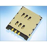 Yamaichi Electronics FMS006-5000-0 ຕົວເຊື່ອມບັດ SIM ປະເພດຕິດຕັ້ງດ້ານບູດ, ປະເພດມື, 6 ຂາຍືນ