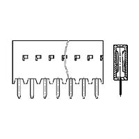 Amphenol FCI 75915-314LF ຮອບຮອງ 14P VRT SR RECEPT .76 ທາງທອງ