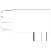 VCC 5682F7LC;7LC ຕົວບອກກະແຜ່ບົດ LED ຕິດຕັ້ງຄູ່ DUAL MOUNT T1 LED