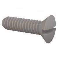 Essentra Components 330256A031 ສະກຣູ Slotted Countersunk 82 Slotted CSK, ເກີນ #2-56, ຍາວ 5/16