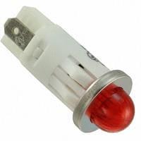 VCC 1092QM1-125VAC ອິນດິເຄເຕີ PMI .5in. LED 125V Tab ໂດມນ້ອຍ ແດງ