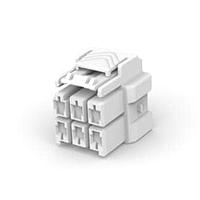 AMP Connectors - TE Connectivity 1-1971776-3 ກອງສາຍສອງ x 3 PBT-A Plug Hsg