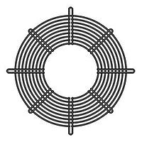 Sanyo Denki 109-1103 ກະຕ່າງປ້ອງກັນນິ້ວພັງລົມ 200mm ສໍາລັບ 9GV2048P0G201, ທີ່ອອກ, ສີເງິນ