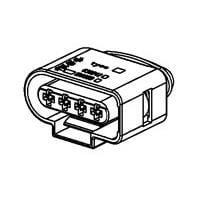 AMP Connectors - TE Connectivity 638245-2 ກອງປົກ REC ASY 4POS SEALED