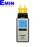 OMEGA HHC201 Dual Input Type K Thermocouple Thermometer (-200 to 1372 °C)