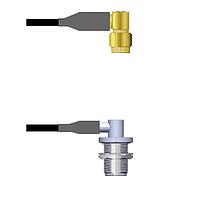 Amphenol Custom Cable Q-3601S0008144i ສາຍສະບັບ RF SMA-RP/N-RJB RG58 144I