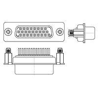 Molex / FCT 173113-0161 ຂໍ້ມູນສູງຂອງຂໍ້ມູນ D-Sub Connectors FCT HD DSUB STR PC RCPT 26 PN W/SNAPIN