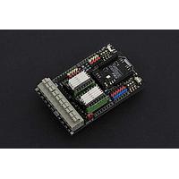 DFRobot DRI0023 ບົດຄວບຄຸມແລະຄູ່ຂັບມະເຕີລະບົບການເຄື່ອນໄຫວ & ກາງກົດມະເຕີລະບົບ Stepper Motor Shield ສໍາລັບ Arduino