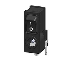 Dailywell RJ-001 ສະຫນອງສະຫນອງ Rocker DC Power Jack ມີສະຫນອງ Rocker switch