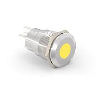 Alcoswitch - TE Connectivity 1-2213765-1 ປຸ່ມກົດສະຫນອງ AV19 SPM 5A SPOT LED ເຫຼືອງ 24V