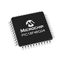 Microchip Technology PIC18F46Q24T-I/PT ມາຄຣອຄຄອນໂຕເລີ 64KB Flash, 4KB RAM, 512bytes EEPROM, MVIO, 10b ADC2, 8b DAC, ACP, Comp, PWM,