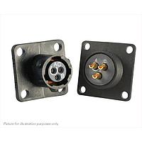 Eaton Souriau-Sunbank UTS08E3SX ຮັບສິນປະເພດພລາສຕິກຮັບສິນຮູບສີ່ແຫ່ງມີຟແລນ, ບໍ່ມີພາກຫຼັງ, ມີຕິດຕໍ່ຊໍເດີຍຍີ່ຫໍ້ 3 ຕົວຍິງ, IP68/69K ໃນສະພາບບໍ່ໄດ້ຕິດກັນ, ການລະຫັດ X