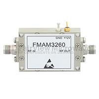 Fairview FMAM3260 2 dB NF, 18 GHz to 26.5 GHz, Low Noise Broadband Amplifier with 13 dBm, 40 dB Gain, 22 dBm IP3 and 2.92mm