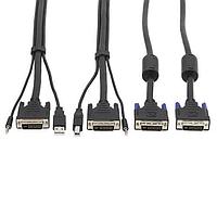 Tripp Lite P784-006-DV ຊຸດສາຍຄອມພິວເຕີ DVI KVM CBL KIT, USB/AUD, 6 FT