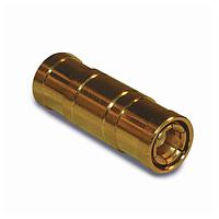 Amphenol RF 142246 ອະເດັບເຕີ RF - ໃນຊຸດ SMB PLUG TO PLUG ADAPTER ທອງ