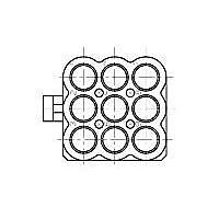AMP Connectors - TE Connectivity 928523-1 ກອງຫຼັງ 9P CI12 SOC HG MATE 928521-522