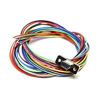 Glenair MWDM2L-9P-6K7-24B ຂໍ້ມູນ Micro-D D-Sub Connectors MICRO D PREWIRED CON 9CNT PIN #26AWG