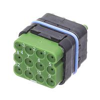 Eaton Souriau-Sunbank 8MQ2M1220AAE ຕົວເຊື່ອມ MQUICK MODULE, ປິດກັນນ້ຳ, ບໍ່ມີການຕິດຕໍ່
