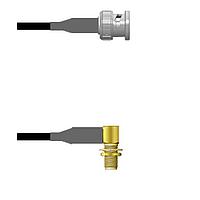 Amphenol Custom Cable Q-0L02R0008048i ສາຍສັນຍານ RF BNC-SP/SMA-RJB RG58 48I