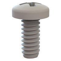 Essentra Components 010256W018PC ກຸມສະກຣູຟພິລລິບ Pan Phillips, ເລກ #2-56 ການດັບກະດູກ, ຄວາມຍາວ 3/16