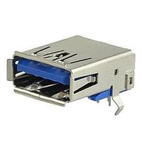Same Sky (formerly CUI Devices) UJ3-AH-4-TH ຕົວເຊື່ອມ USB Type A USB 3.0 type A jack 9 pin Horizontal TH