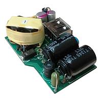 Infineon REF15WTHINPAKADAPTOBO1 ຕົວຄວບຄຸມດ້ານຫນ້າ/ດ້ານຫຼັງ AC/DC - Flyback ນີ້ແມ່ນອອບເຕີ USB ອ້າງອີງກຳລັງ 15W 5.0V / 3.0A ໃຊ້ຊິບ Infineon Quasi-Resonant PWM IC ICE2QS03G, CoolMOS IPL65R1K5C6S (ThinPAK 5x6), OptiMOS BSC067N06LS3G ແລະ high Speed Switching Diode BAS21-03W ໃນຮູບແບບປຸກທີ່ບາບບາງມີໂມດຕ່າງໆ