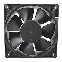 Qualtek Electronics FMA1-12038WBHW12 ພັງລົມ EC Axial Fan, 120x120x38mm, 100-240VAC, 124CFM, 9.5W, 49.3dBA, 3500RPM, ສາຍສອງ