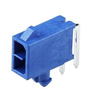 Molex 212528-0431 ພິບບີ Receptacle Micro-Fit+ Versa Color RA Header Thru Hole Dual Row 4 Ckts (Au) GloWire Blu