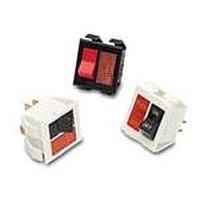Carling Technologies TLGG-DR-TA201-TB-B/250N ສະຫນັບສະຫນູນ Rocker Switches RED NEON 250V ROCKER