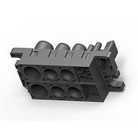 AMP Connectors - TE Connectivity 2212327-1 ຕໍ່ຕໍ່ພະລັງງານຫນັກ FORGE, ASSY SCKT 2#0 -4#4-0#8-1#12-1#22