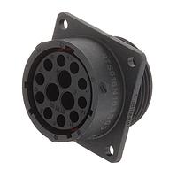 Amphenol SINE Systems RTS018N103S03 ຕົວເຊື່ອມຕໍ່ຮັບ, ຂອງມຸມສີ່ແຂນ, 13 (10+3 COAX) ຕຳແໜ່ງ, ຍິງ, ຂະໜາດຮູບເປັນເປັນ 18, ມີຢາງຊິລິໂກນ