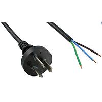 Qualtek Electronics 390003-01 ສາຍພະລັງງານ AC 3COND ສີດຳ ອາເຈນຕິນາ ບໍ່ມີການປົກກັນ 1.8M
