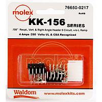 Molex 76650-0217 ຊຸດຕໍ່ຕ່າງ KK-156 Kit no ramp V & RA Hdr Rec 5Ckt