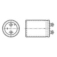 EPCOS B43740A9688M007 ອິເລັກໂຕລິຕິກ ຄາປາຊິເຕີ 400VDC 6800uF 20% ຄລິບຮູບແຫຼກ/ຄລິບຢືດຕິດ