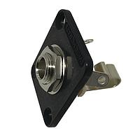 Switchcraft E11B ຕົວເຊື່ອມໂທລະສັບ 1/4"/2 COND MONO ສີດຳມຸດ