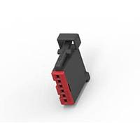 AMP Connectors - TE Connectivity 2272431-3 ຮູຊິ້ງ 1X6 GET UNSLD SIDE LATCH PLUG, KEY C