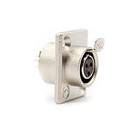 Io Audio Technologies IO-TXLR3-F-JLX ຕົວເຊື່ອມ XLR 3-Pin Tiny XLR Chassis Connector, ຜູ້ຍິງ, ບ້ອງນິເຄວ, ຖ້ວຍບວກລົດ