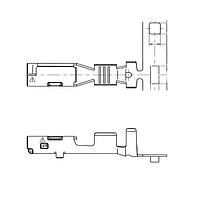 Yazaki 7116411202 ຂໍ້ຕໍ່ TERM YESC FEM 2.8MM UNSLD