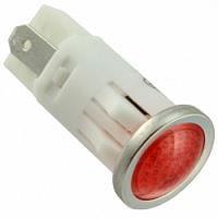 VCC 1092QD1-125VAC ຕົວຊີ້ວັດ PMI .5in. LED 125V Tab Semi-Dome ແດງ