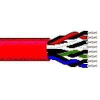 Belden 88757 0021000 ອອດິໂອ, ການຄວບຄຸມ ແລະ ອຸປະກອນວັດສະດຸ 22AWG 4PR UNSHLD 1000ft SPOOL ແດງ