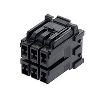 Molex 212209-2061 ຮາກຮອງ Receptacle CP3.3 Rcp Hsg 3.30mm DR PsLck GW 6Ckt Bl