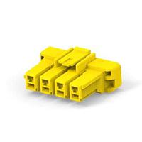 AMP Connectors - TE Connectivity 3-1376390-4 ພາວເລີ້ມໃຫ້ກັບບອດ 5MM POWER KEY 4P PLUG HSG YELL