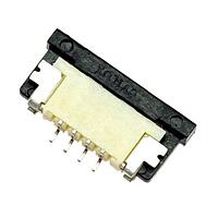 Riverdi ZIF1004DH ຕໍ່ຕໍ່ FFC & FPC ZIF 1mm pitch, 4 pin, ການຕິດຕໍ່ດ້ານລຸ່ມ