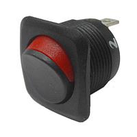Mountain Switch 103-R13-135A2-02-EV ສະຫນັບສະຫນູນ Rocker SPST ON-OFF ACT ສີດຳ/ແດງ