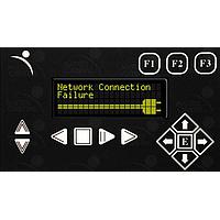 Matrix Orbital BLK204A-BK-IY ຊອງໃສ່ PC Bay, ຕົວອັກສອນ LCD 20x4 ຂໍ້ຄວາມສີເຫຼືອງ ຂໍ້ຄວາມສີດຳ ປຸ່ມ B/G ມີຂາຍື່ນກັບຂາຍື່ນຫຼັງ