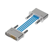 Rosenberger H70U-W208-W208-00450 ການປະກອບສາຍ RF SMPS (F) ໄປ SMPS (F) ສາຍ Coax, 18"