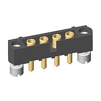 Harwin M80-5000000M2-04-332-00-000 ຕົວເຊື່ອມຜູ້ຊາຍ 4 ຕຳແໜ່ງ ຕົວເຊື່ອມຕັ້ງຕົວແຂນ