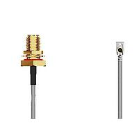 GCT (Global Connector Technology) CABLE 377 RF-100-A-1 ສາຍສັນຍານ RF I-Pex MHF I Lck RA Plug2RPSMA STRJck Rvrs plrty R Mt 3GHz,100mm 1.37mmBlk